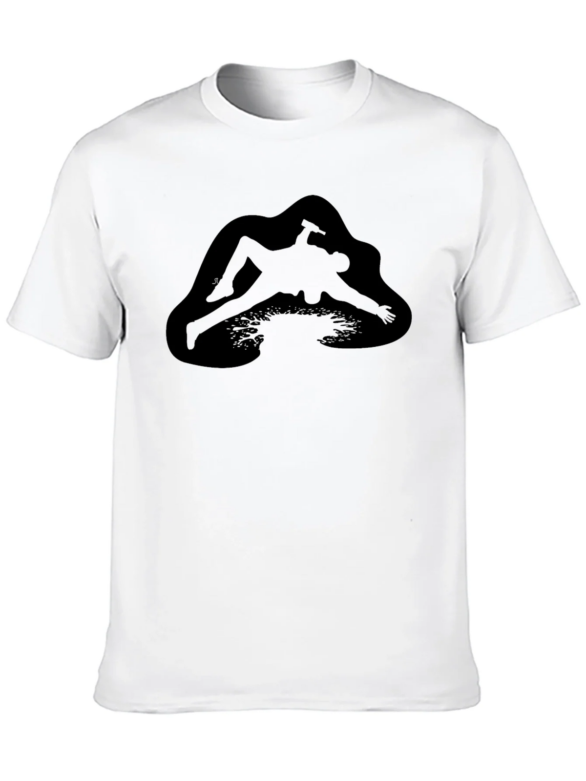 Black T-Shirt with Unique Graphic Design product image 9