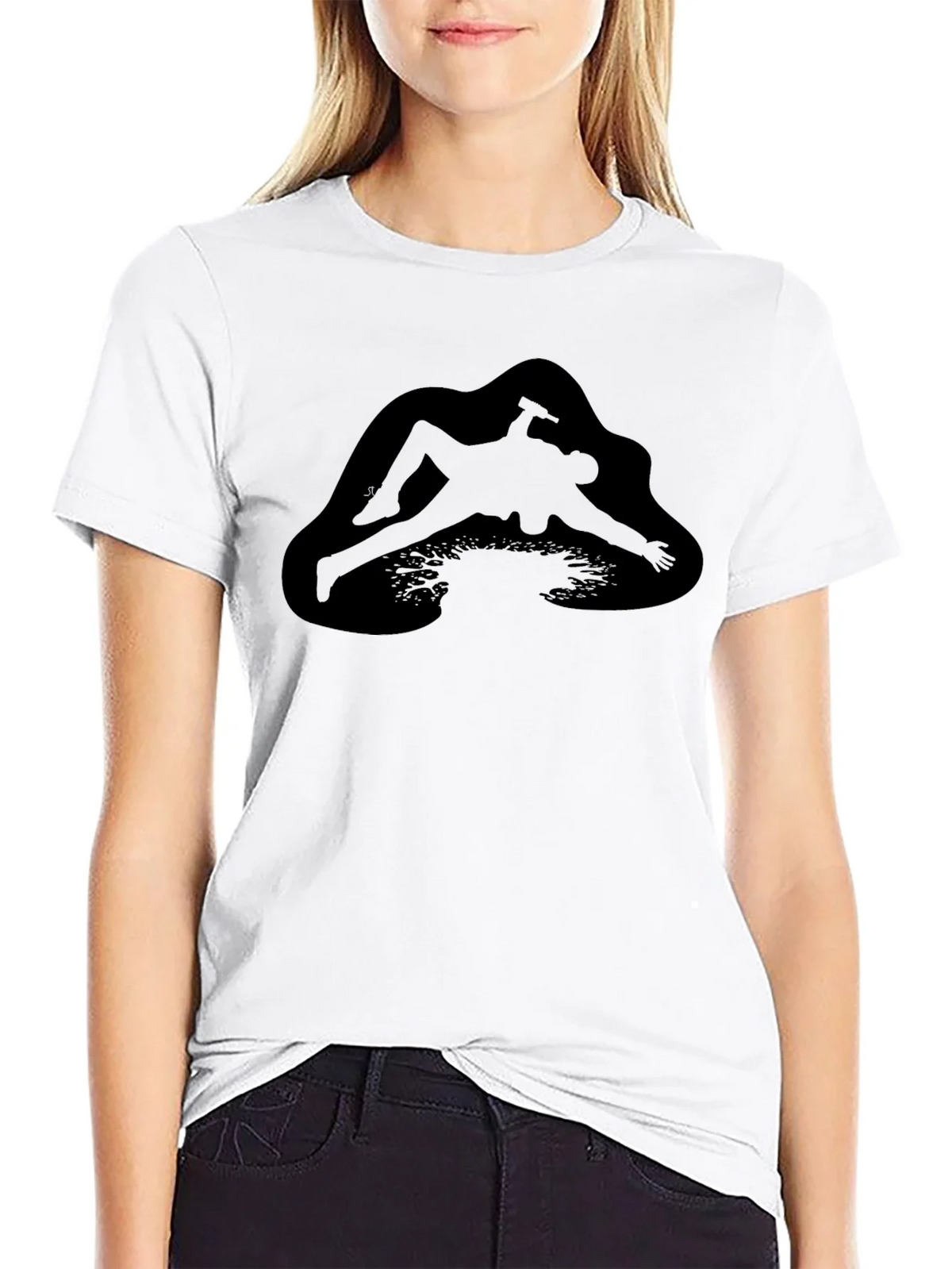 Black T-Shirt with Unique Graphic Design product image 8