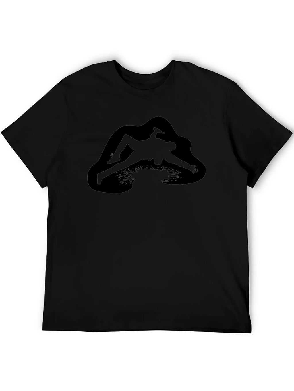 Black T-Shirt with Unique Graphic Design product image 5