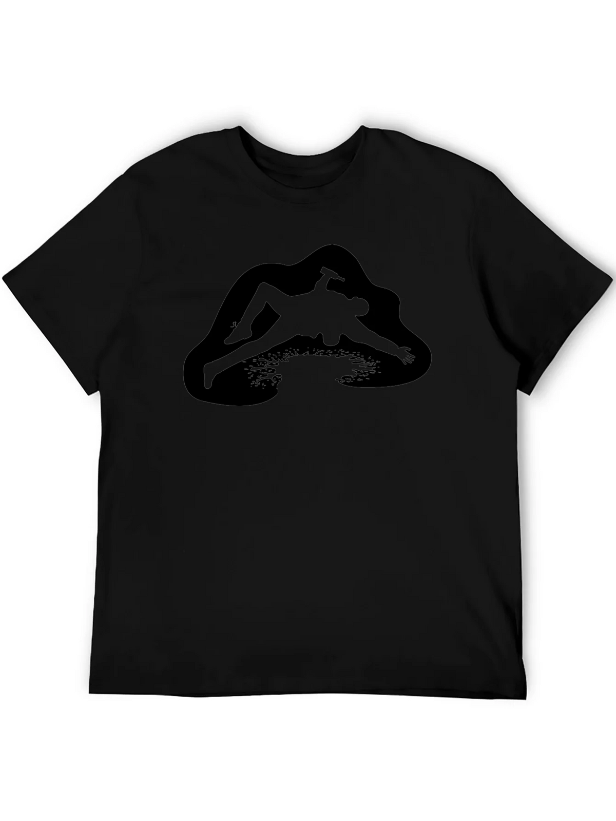 Black T-Shirt with Unique Graphic Design product image 5