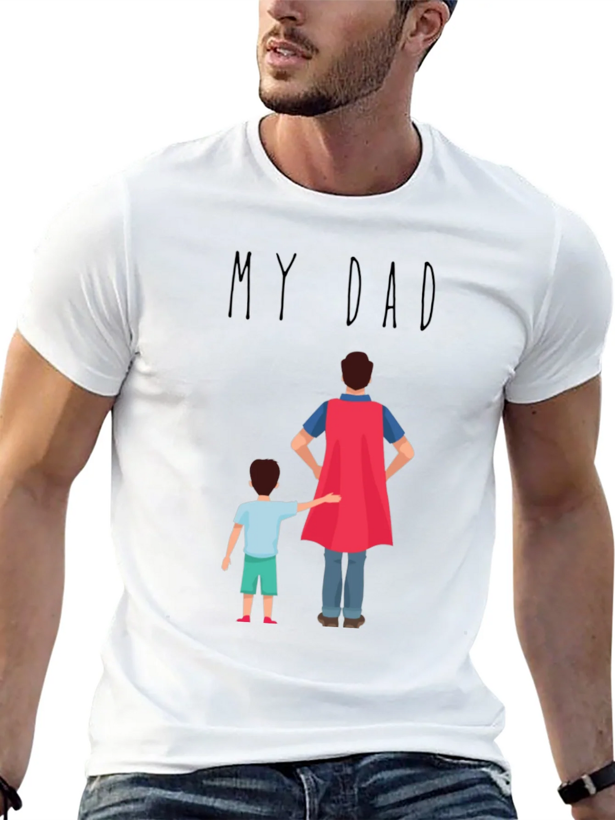My Dad Superhero T-Shirt product image 12