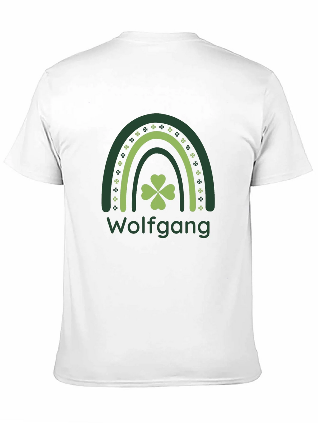 St. Patricks Day Wolfgang Rainbow Clover T-Shirt product image 10