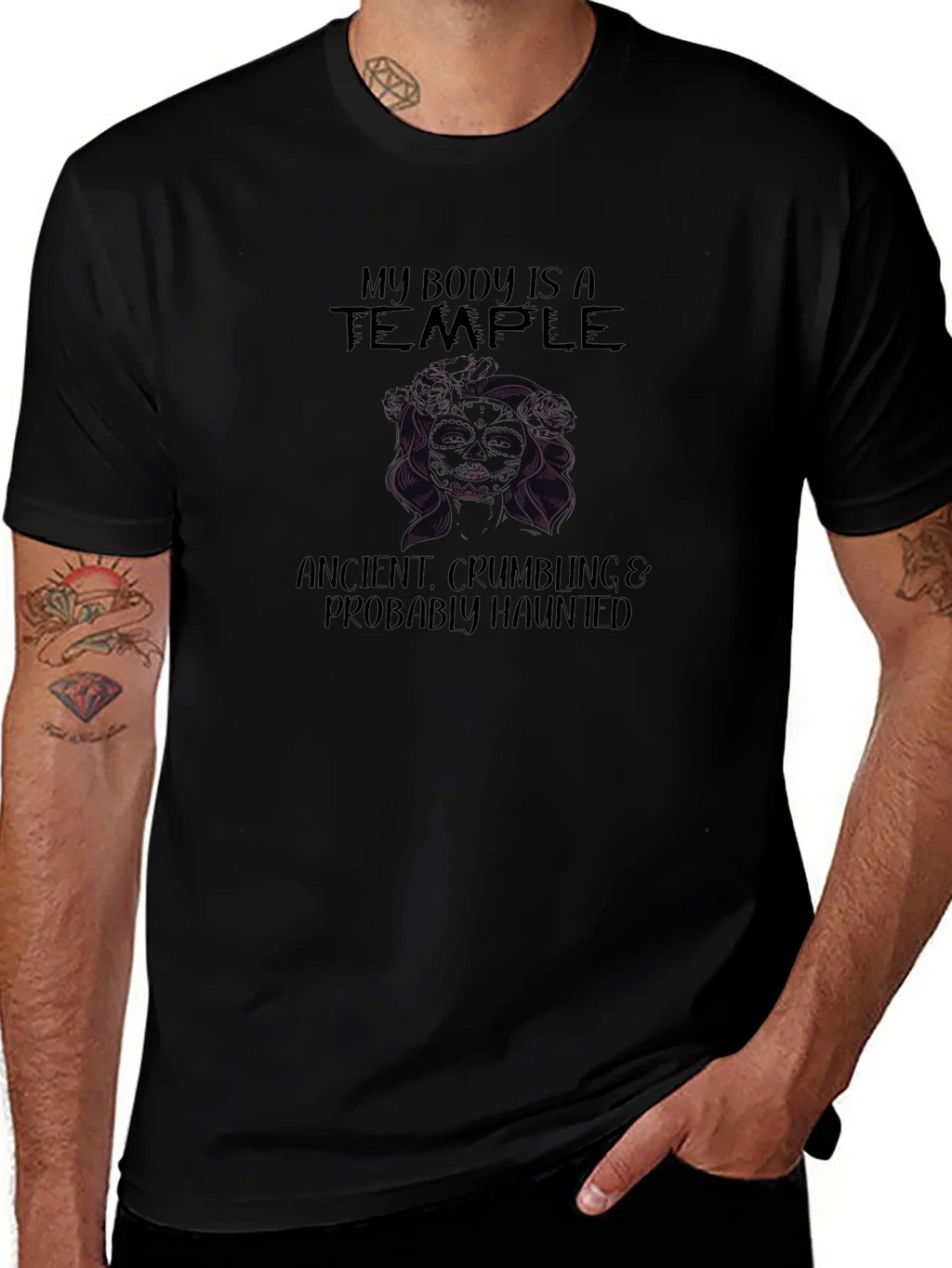 My Body is a Temple Graphic Tee product image 1