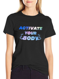 Activate Your Body Black Graphic Tee product image 1