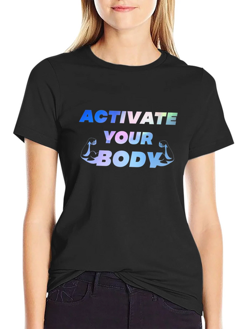Activate Your Body Black Graphic Tee product image 1