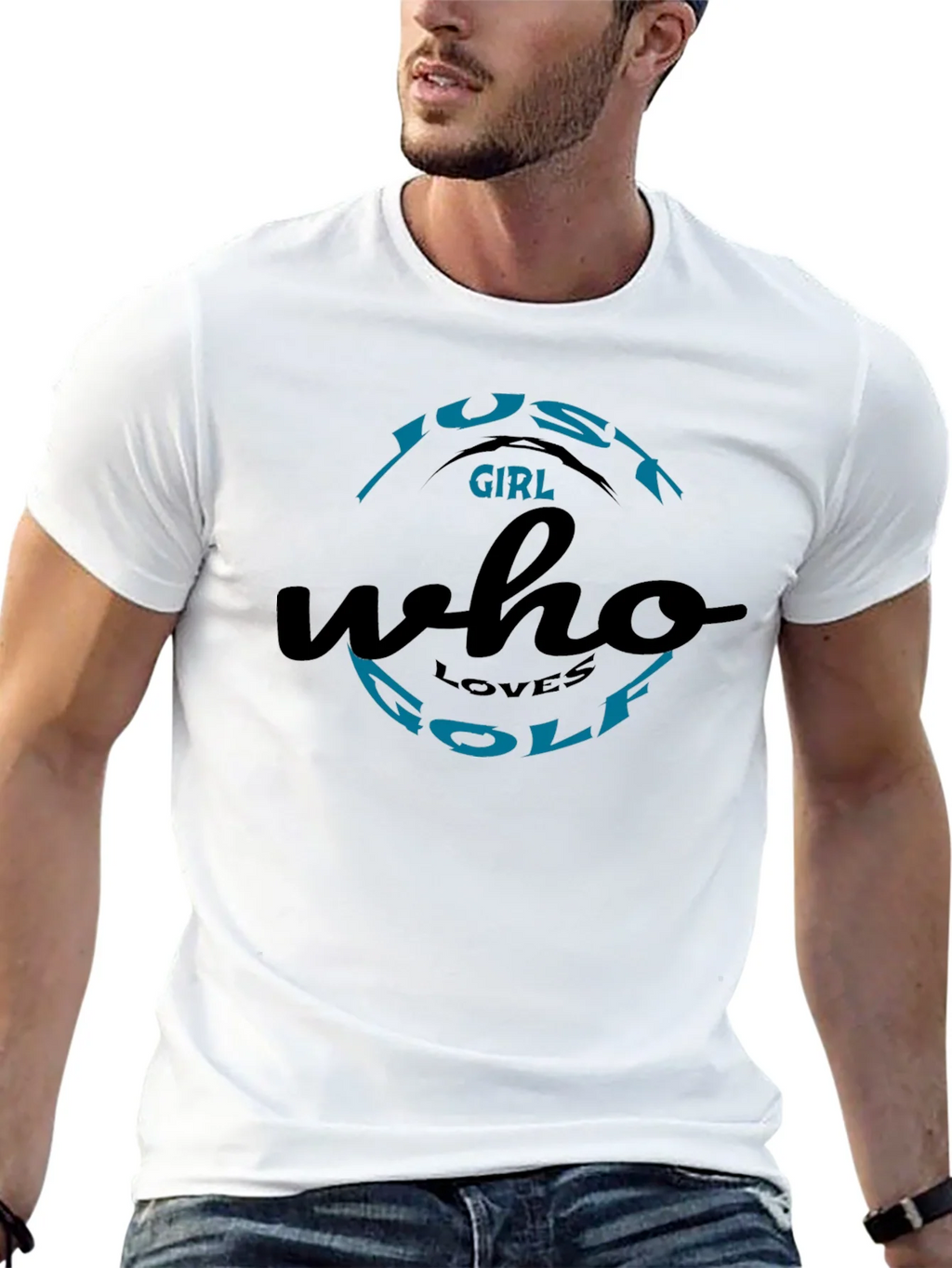 Just A Girl Who Loves Golf Black T-Shirt product image 12