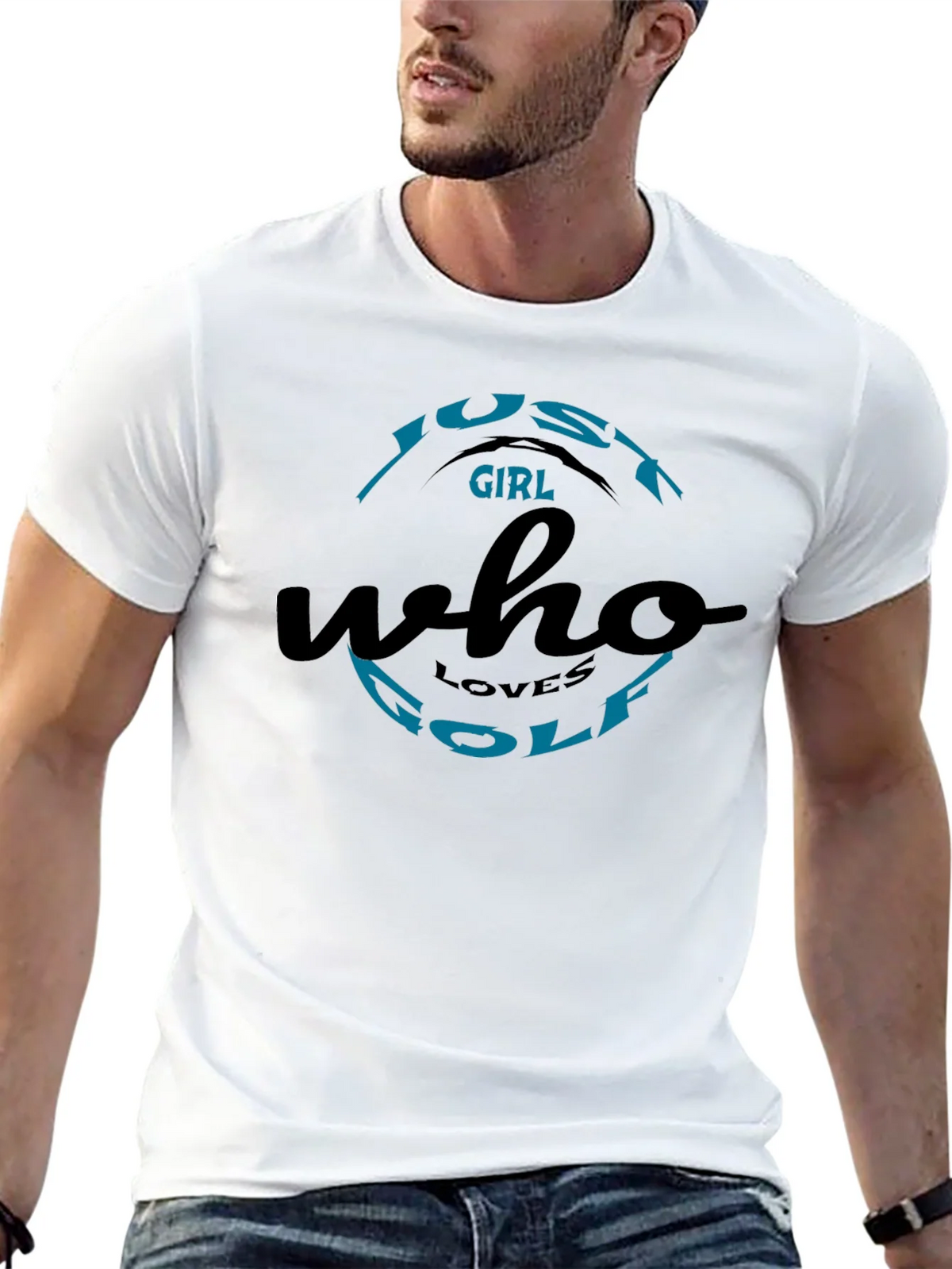 Just A Girl Who Loves Golf Black T-Shirt product image 12