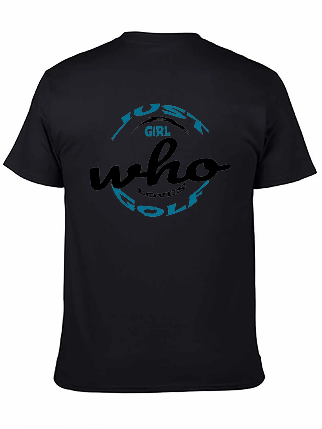 Just A Girl Who Loves Golf Black T-Shirt product image 4