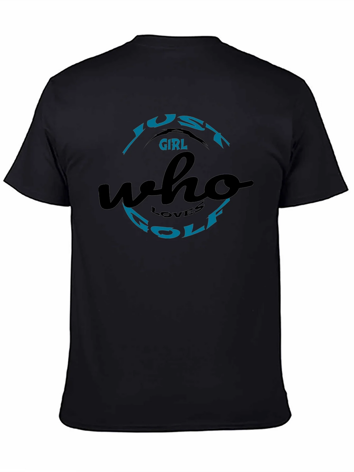 Just A Girl Who Loves Golf Black T-Shirt product image 4