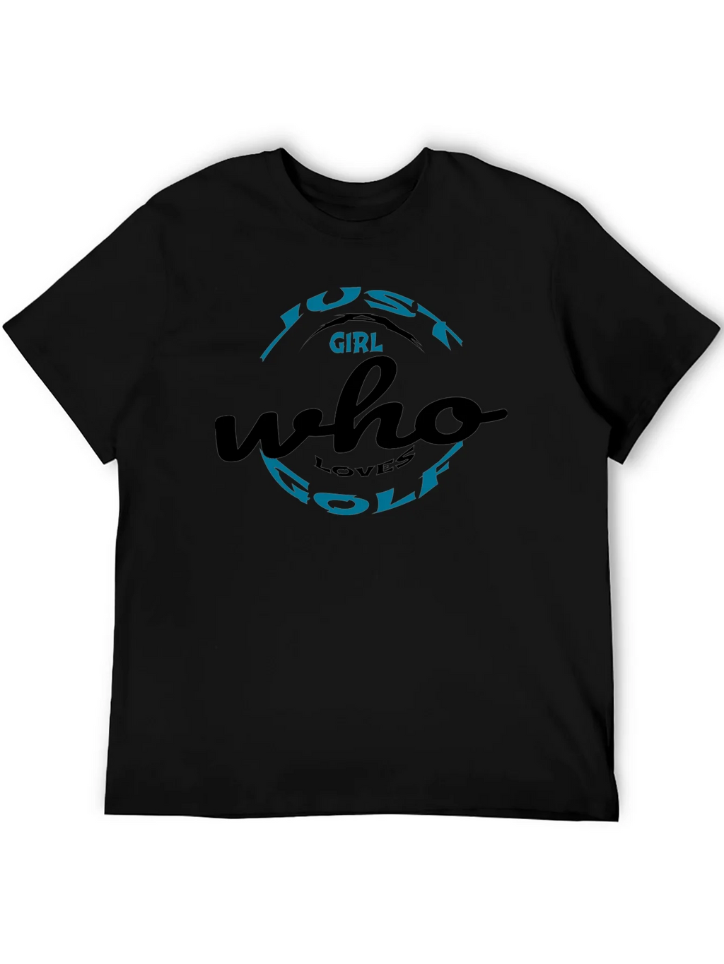 Just A Girl Who Loves Golf Black T-Shirt product image 5
