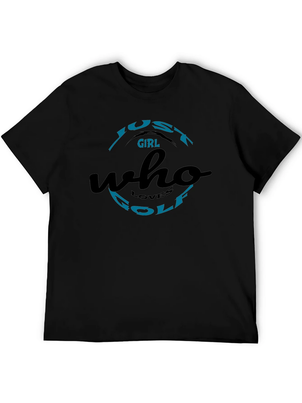 Just A Girl Who Loves Golf Black T-Shirt product image 5