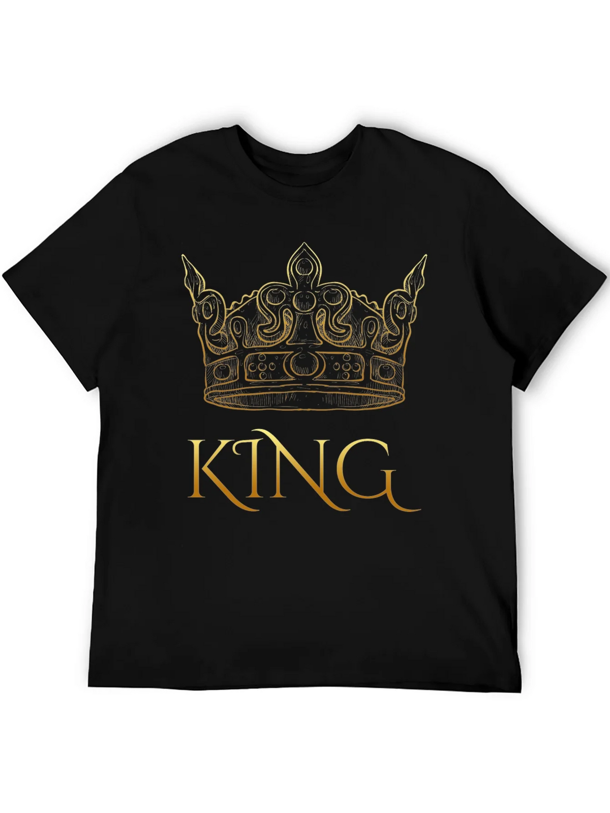 King Crown Graphic Black T-Shirt product image 5