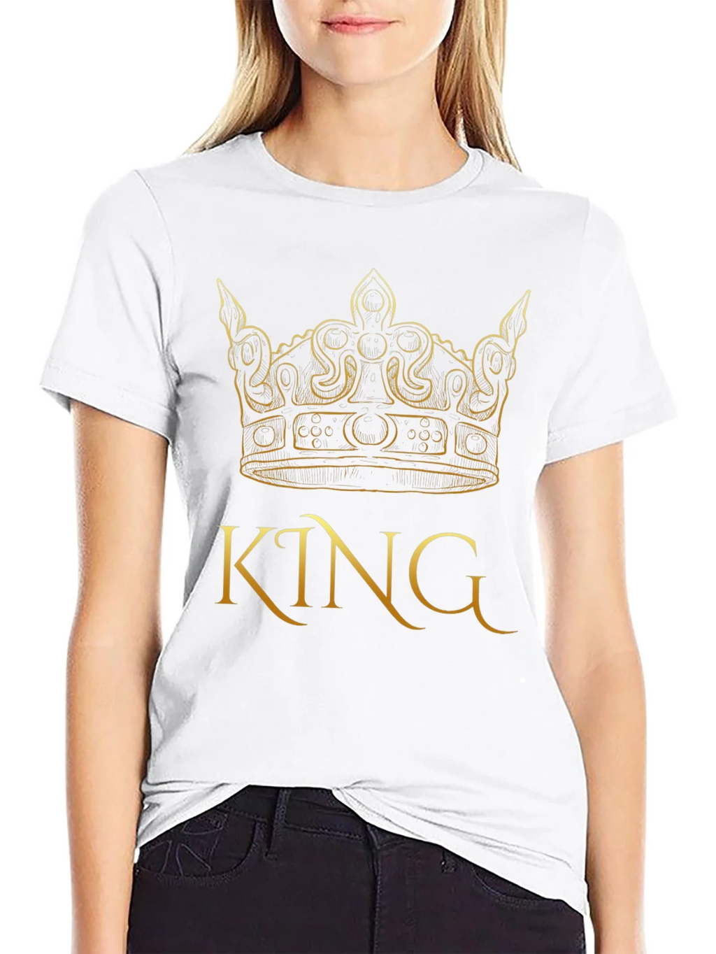 King Crown Graphic Black T-Shirt product image 8