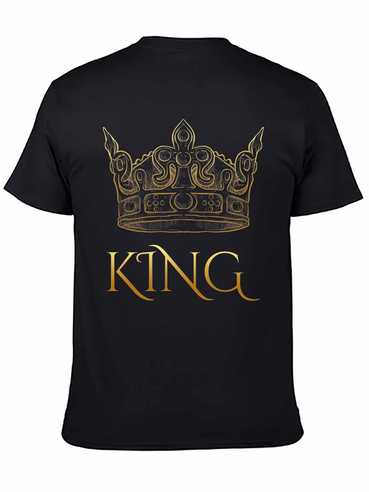 King Crown Graphic Black T-Shirt product image 4