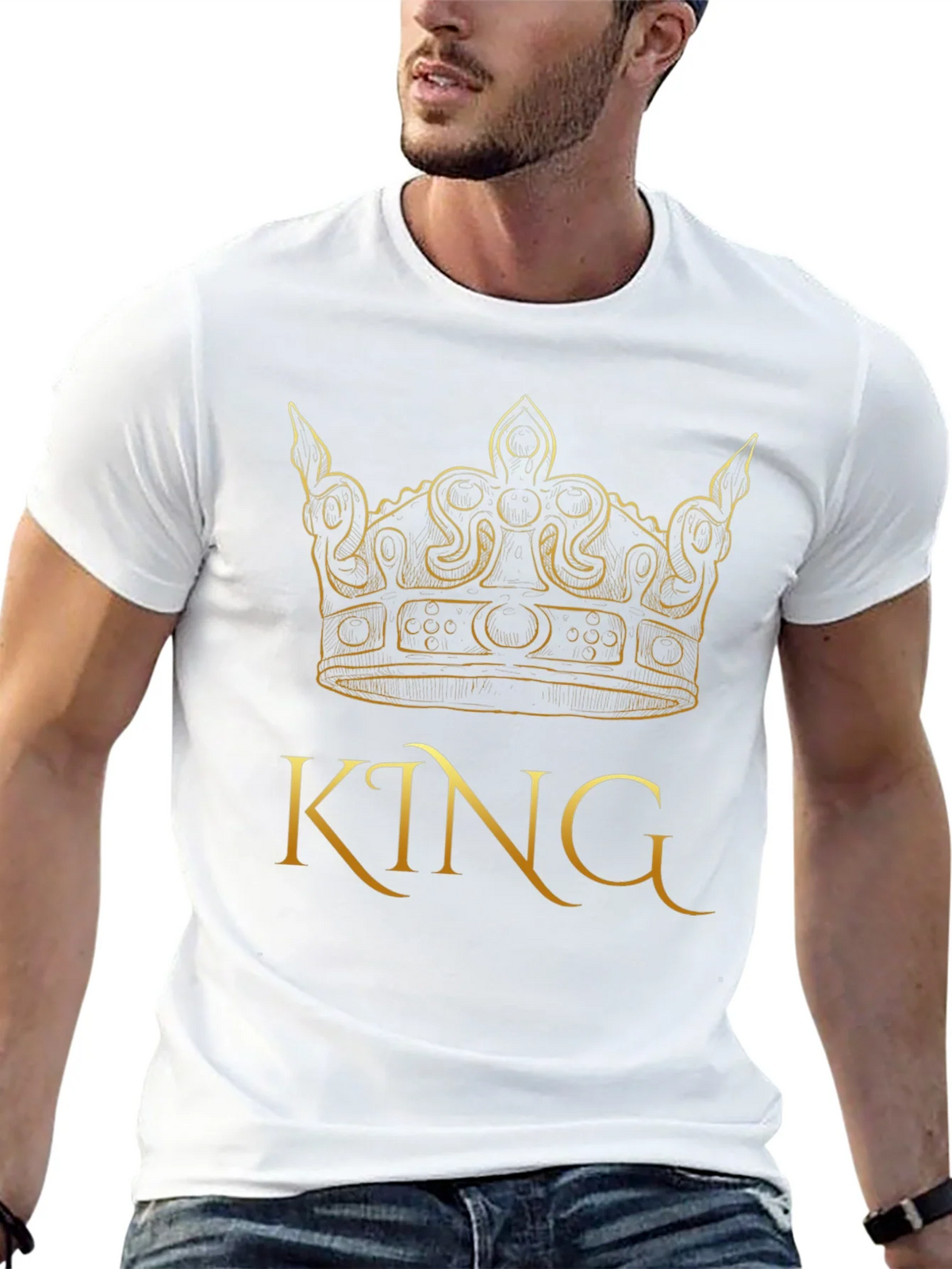King Crown Graphic Black T-Shirt product image 12