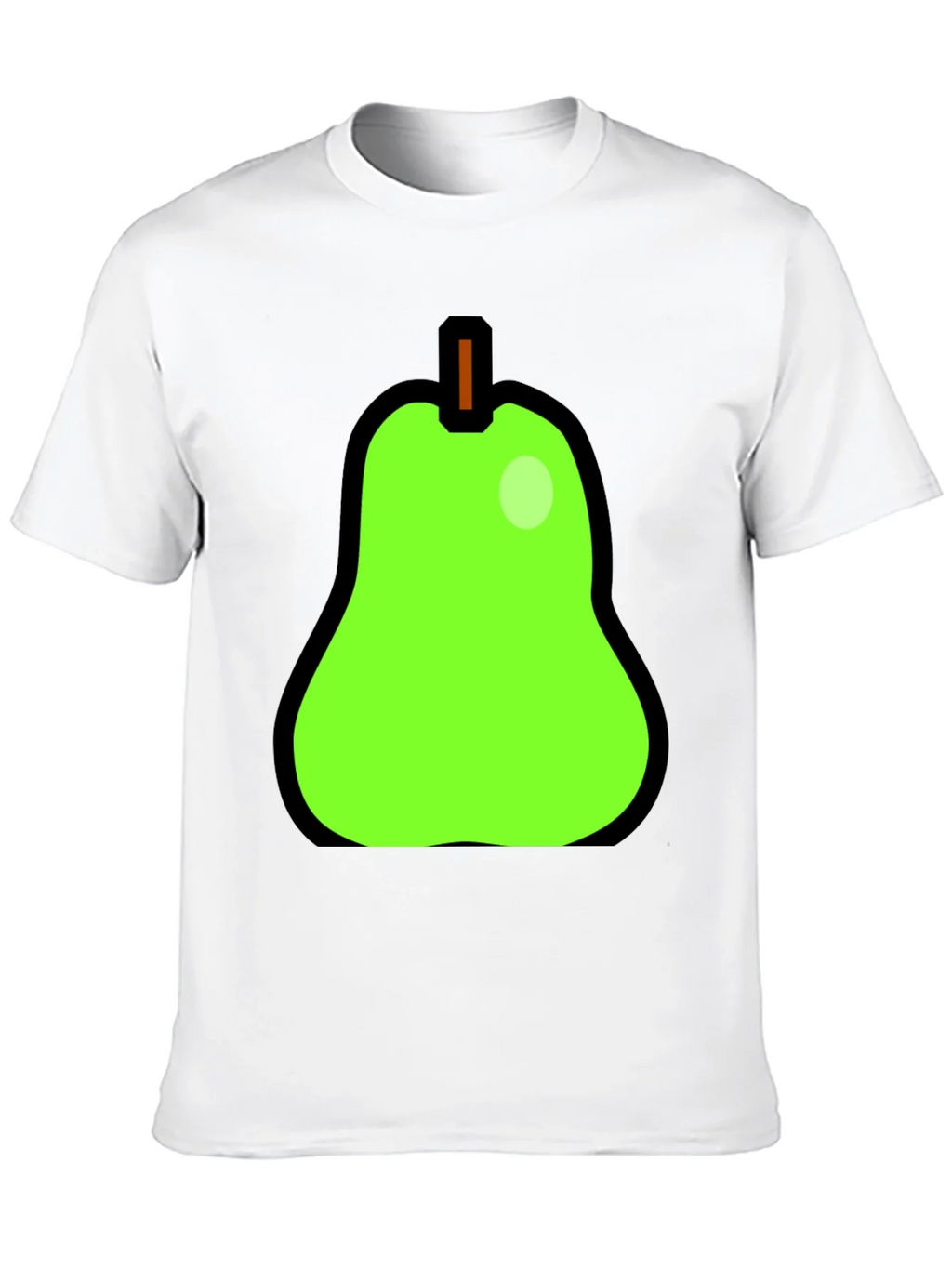 Fun Pear Graphic Print Black T-Shirt product image 9