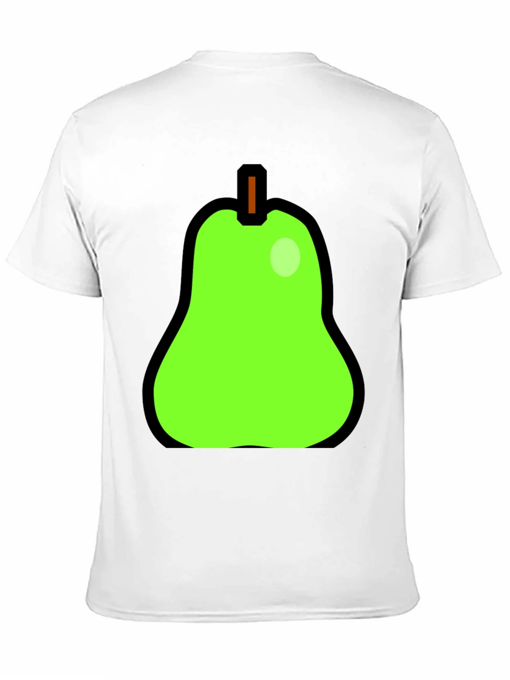 Fun Pear Graphic Print Black T-Shirt product image 10