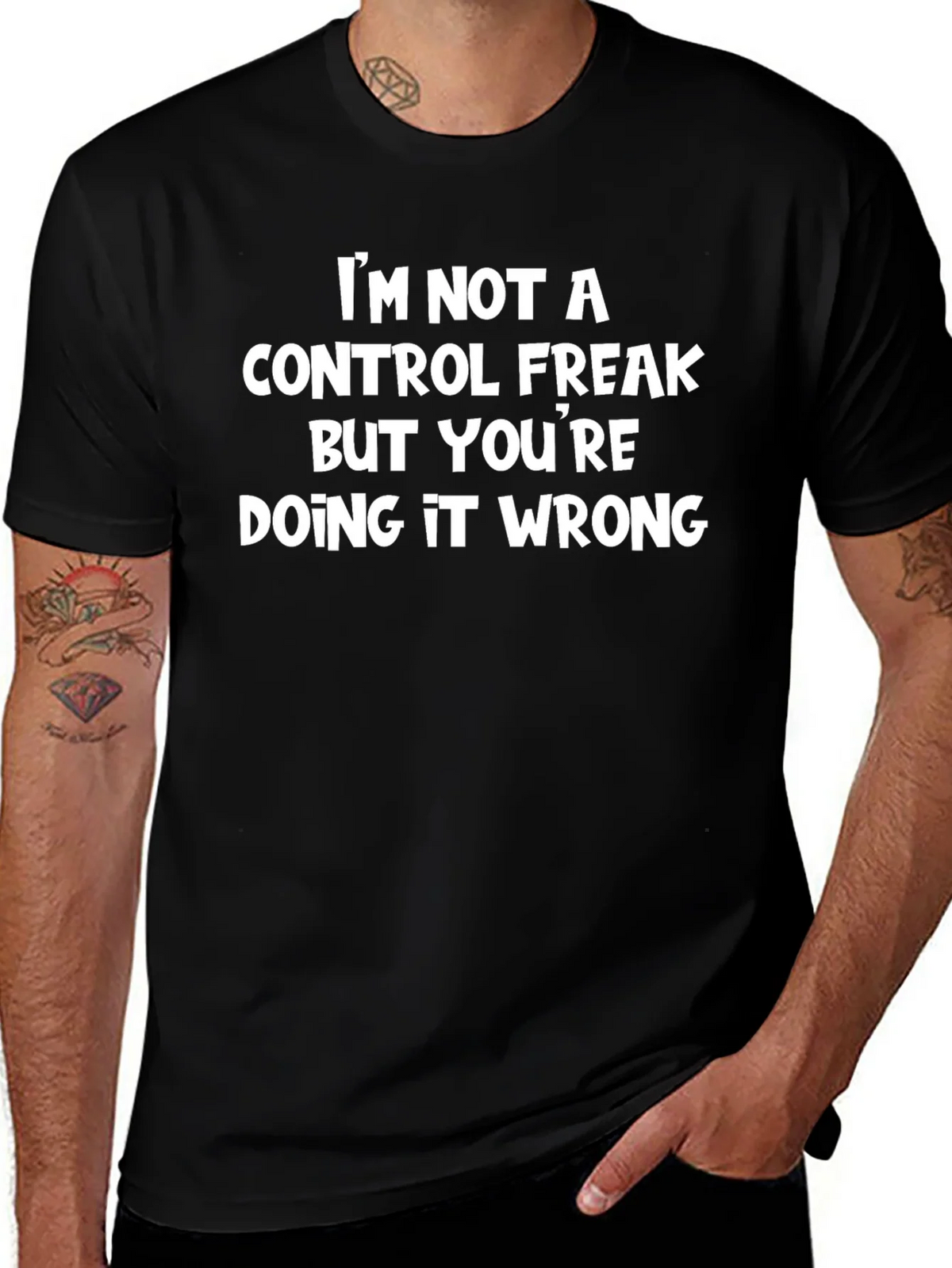 Funny Sarcastic Graphic Tee - Not a Control Freak product image 1