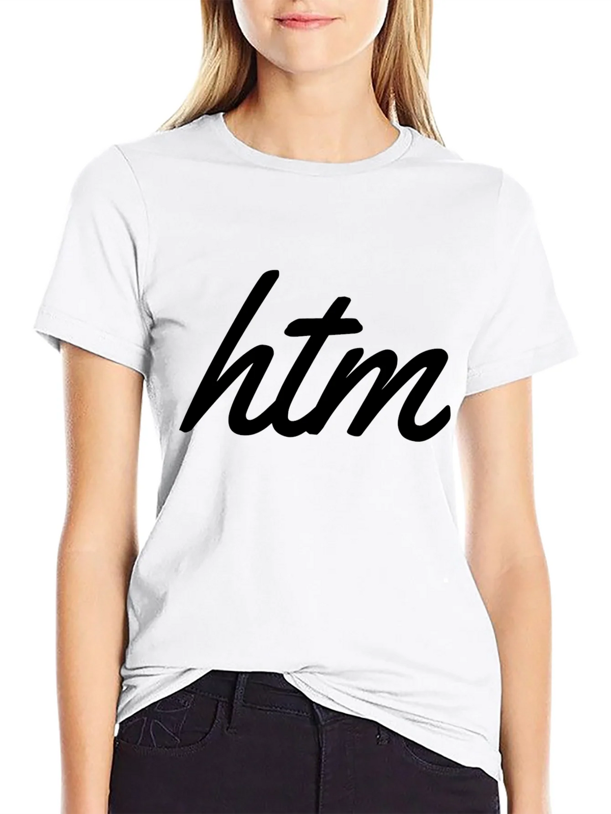 Stylish Black HTM Graphic Tee - Modern Casual Wear product image 8