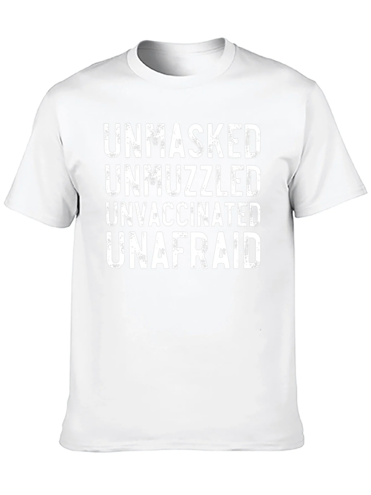 Unmasked Unmuzzled Unvaccinated Unafraid T-Shirt product image 9