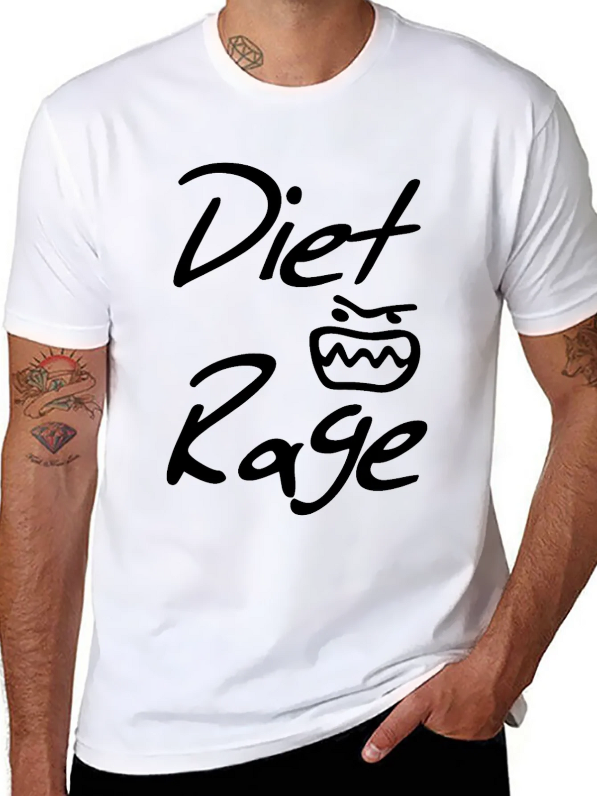 Diet Rage Graphic T-Shirt - Mens Black Tee product image 7