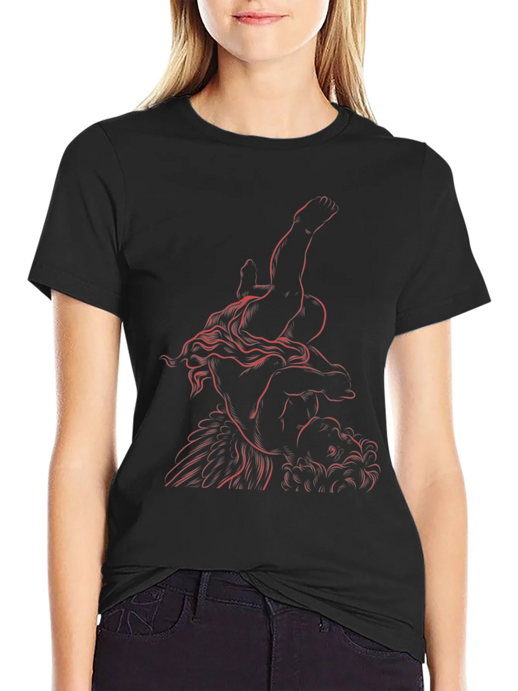 Artistic Graphic Tee - Classic Sculpture Design product image 2
