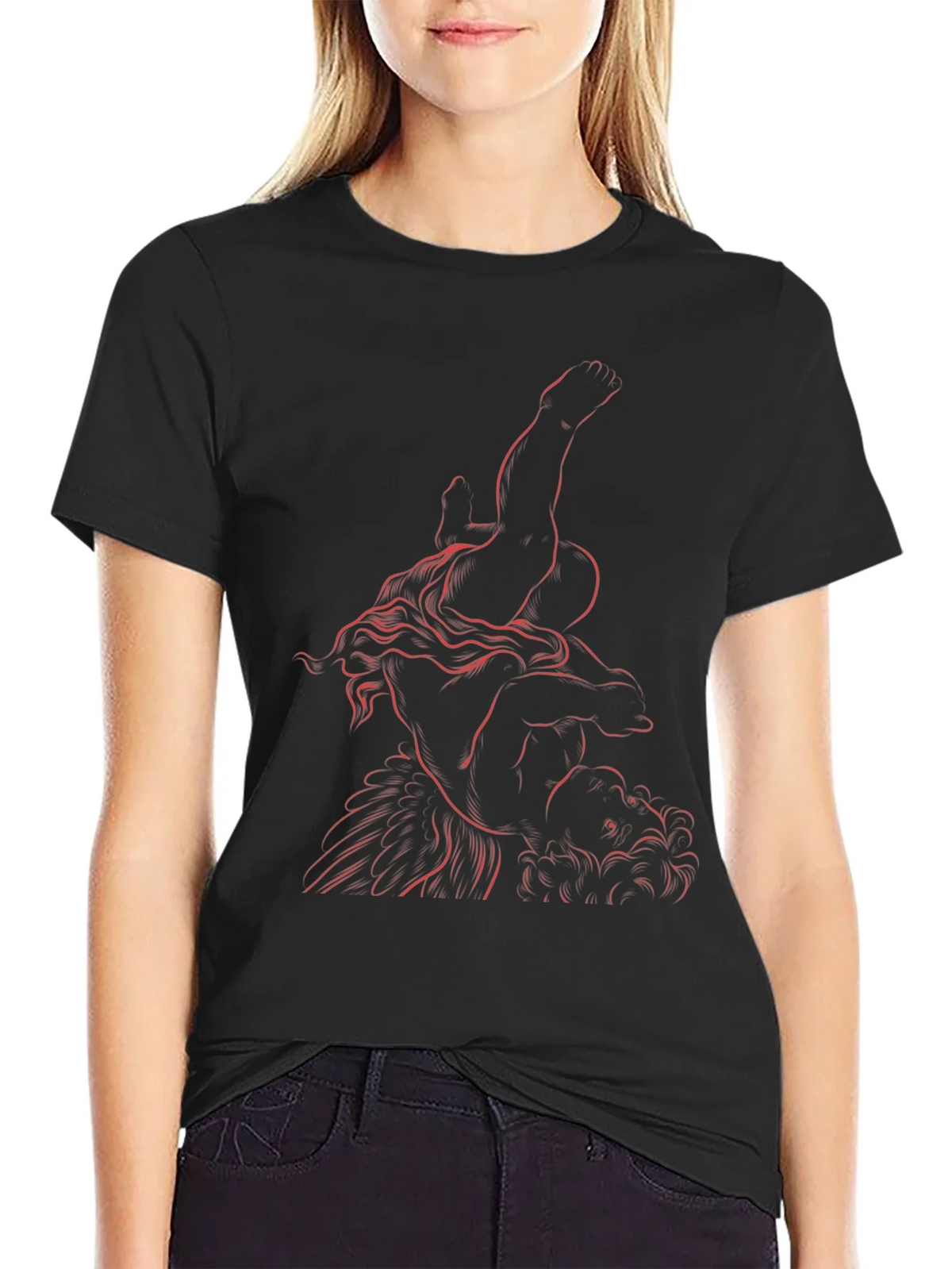 Artistic Graphic Tee - Classic Sculpture Design product image 2