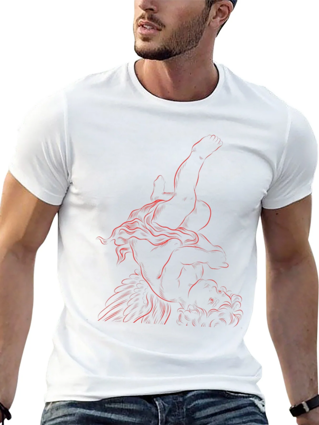 Artistic Graphic Tee - Classic Sculpture Design product image 12