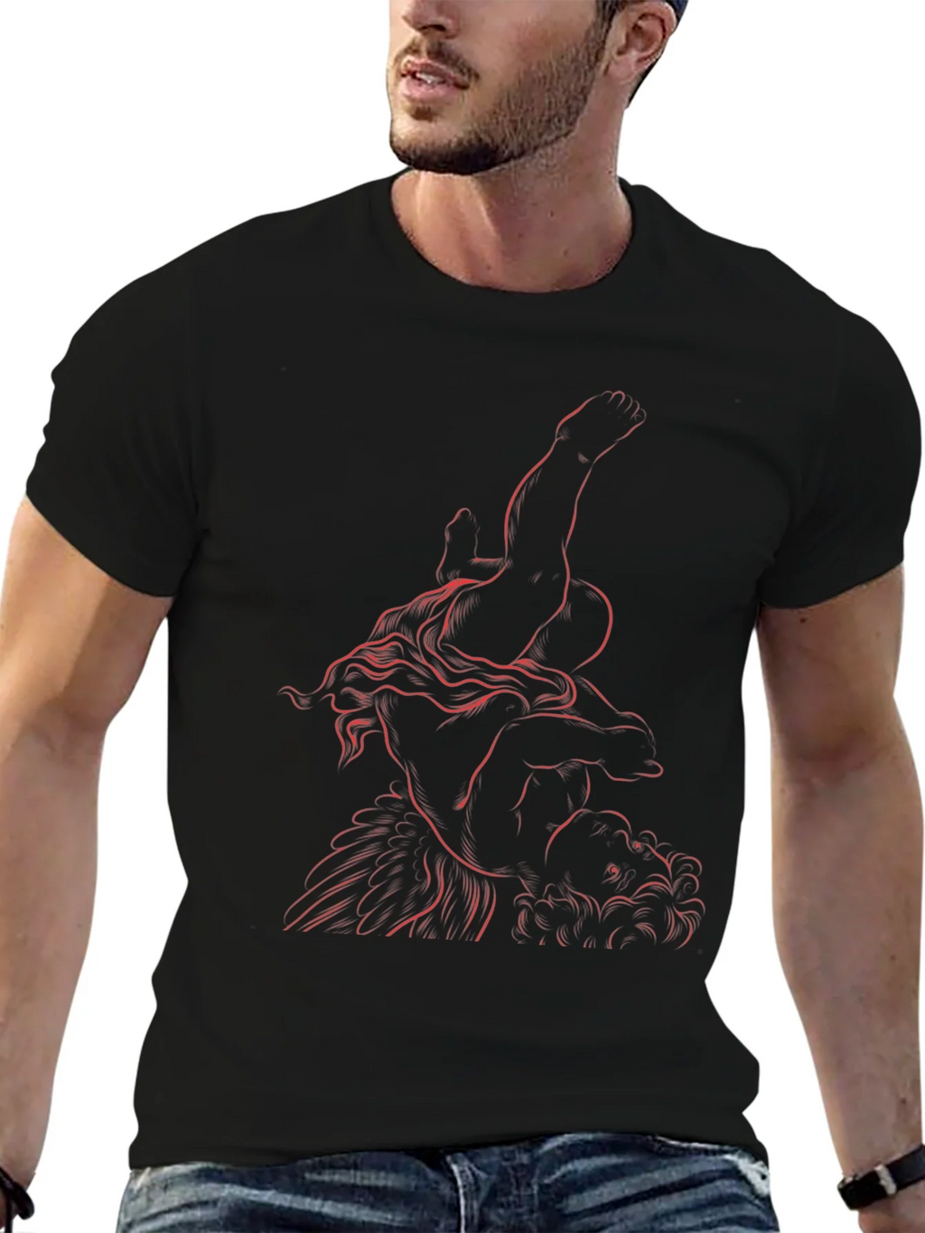 Artistic Graphic Tee - Classic Sculpture Design product image 6