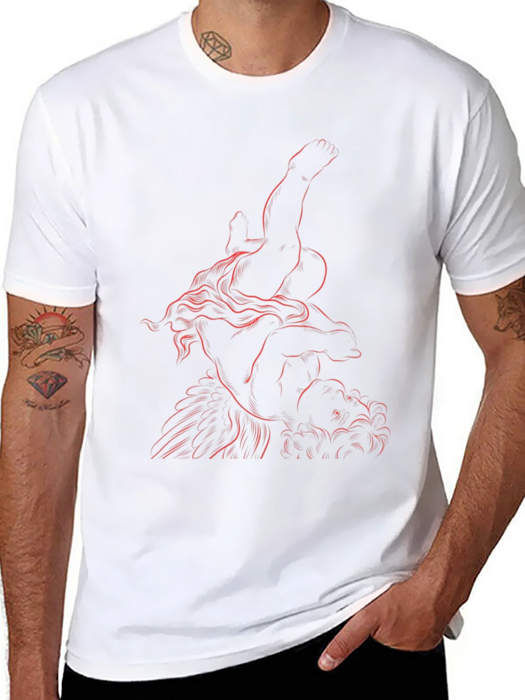 Artistic Graphic Tee - Classic Sculpture Design product image 7