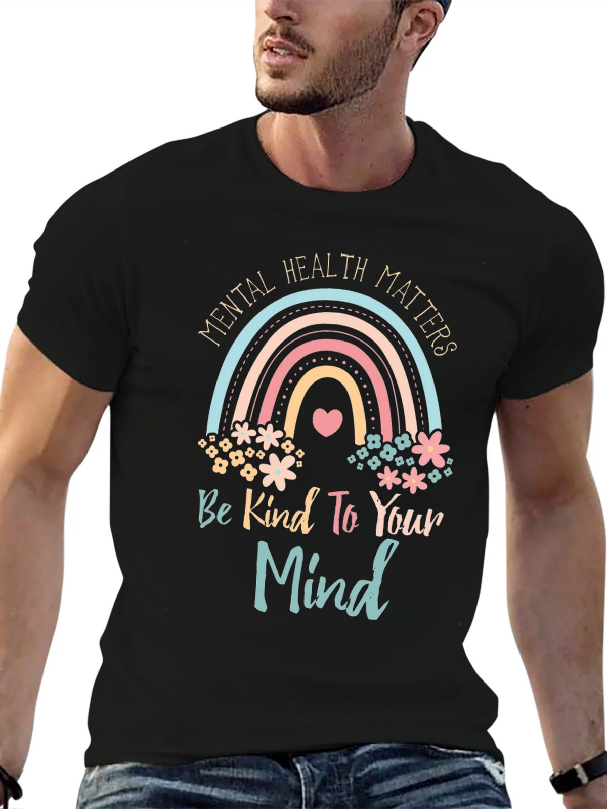 Mental Health Matters Graphic Tee - Be Kind to Your Mind product image 6