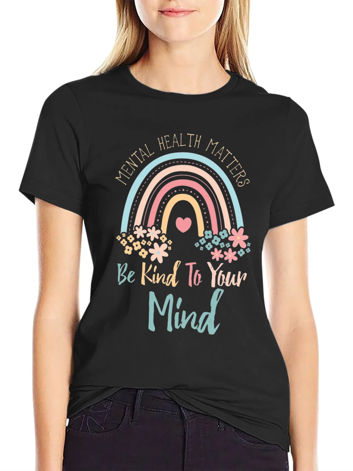 Mental Health Matters Graphic Tee - Be Kind to Your Mind product image 2