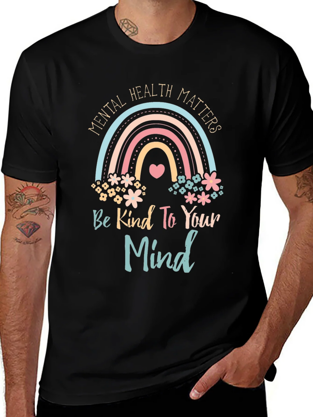 Mental Health Matters Graphic Tee - Be Kind to Your Mind product image 1