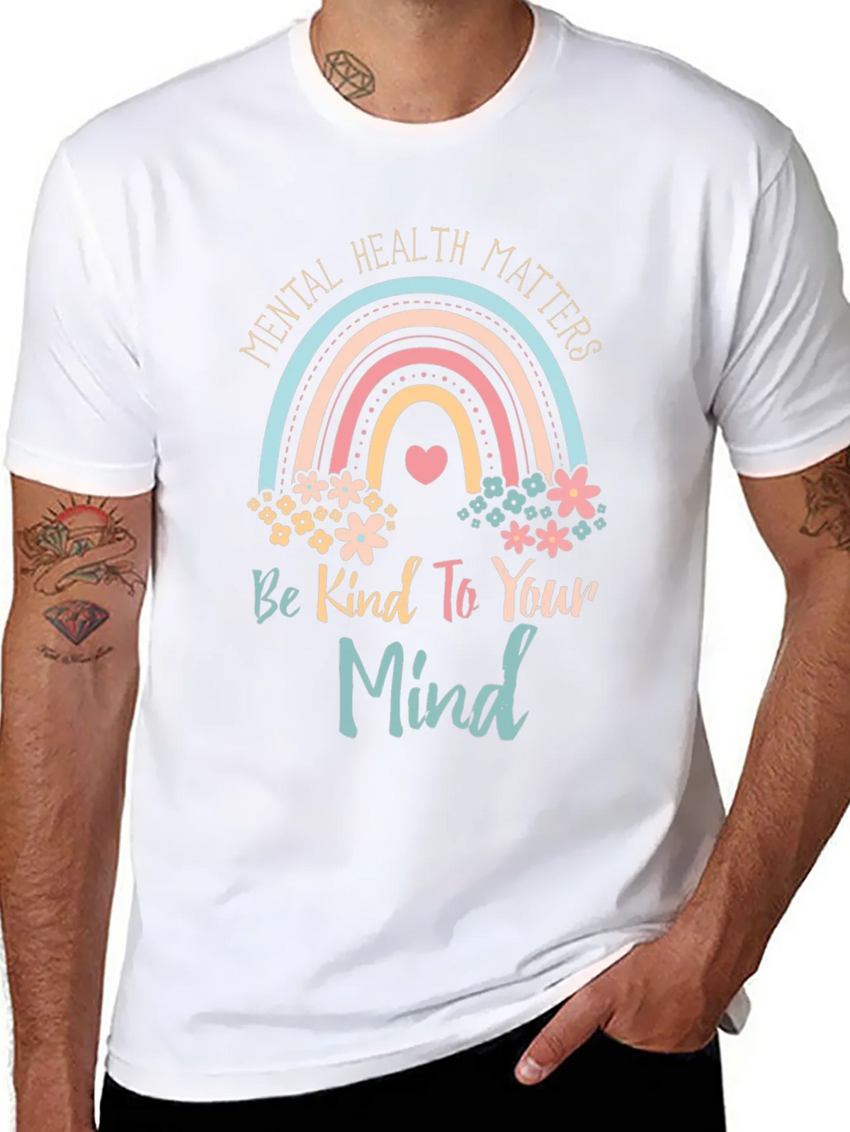 Mental Health Matters Graphic Tee - Be Kind to Your Mind product image 7