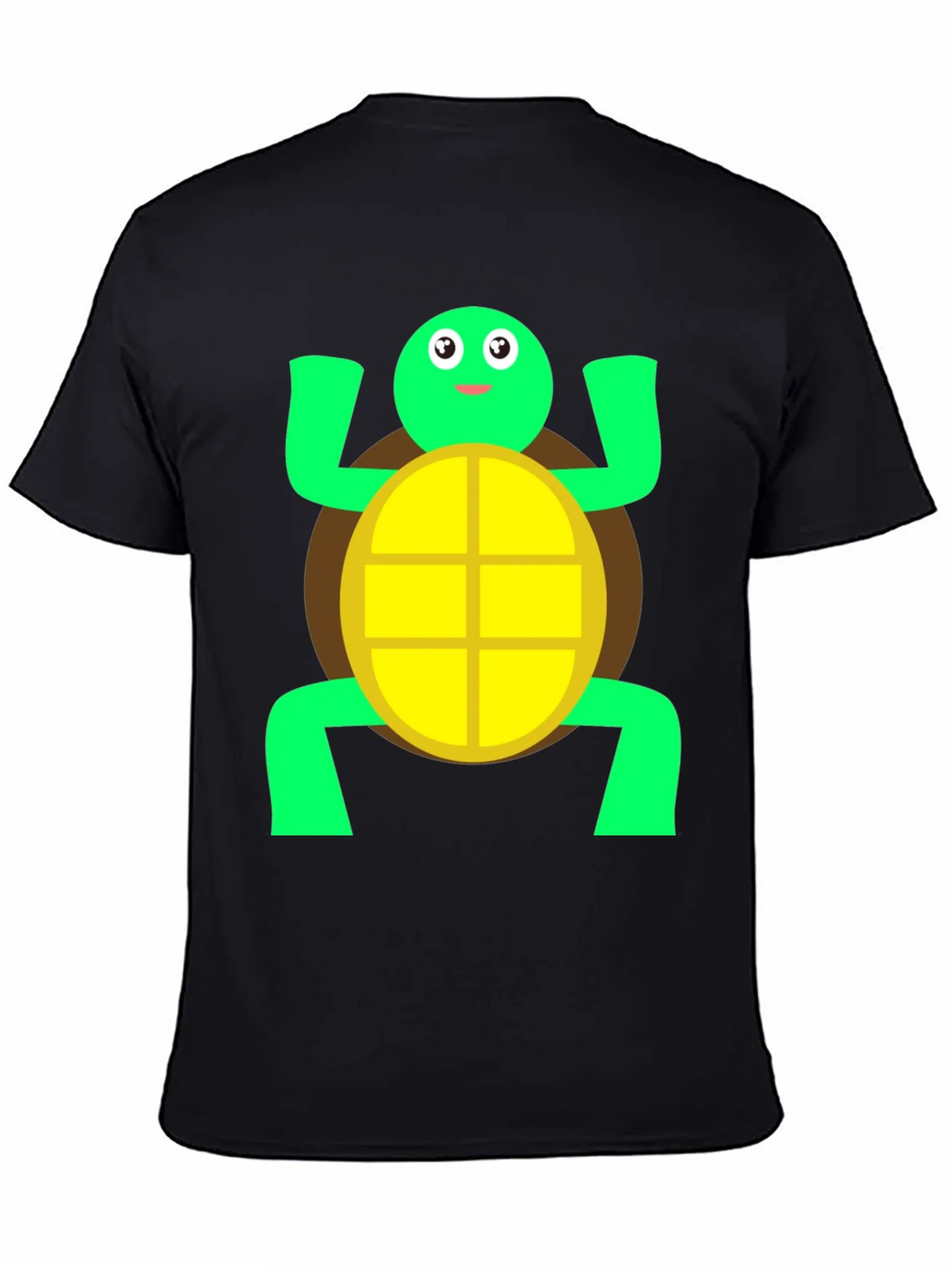 Cute Turtle Graphic Tee - Black Cotton T-Shirt product image 4