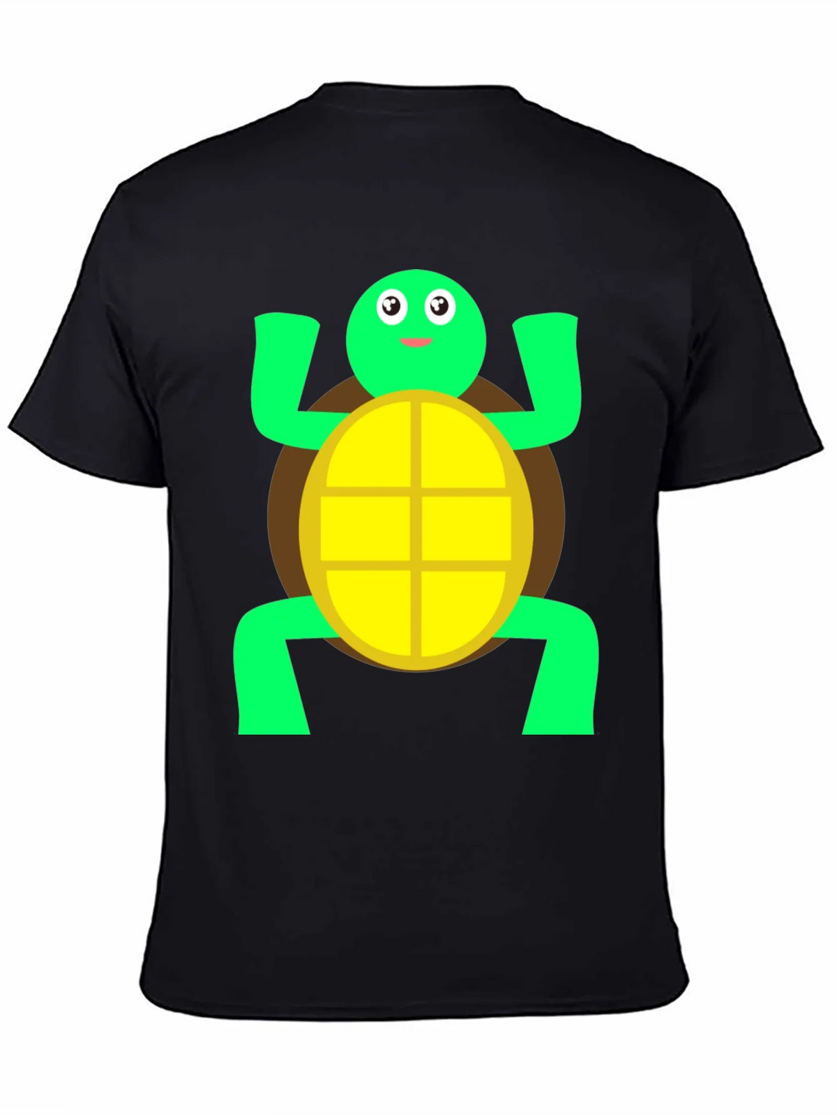 Cute Turtle Graphic Tee - Black Cotton T-Shirt product image 4