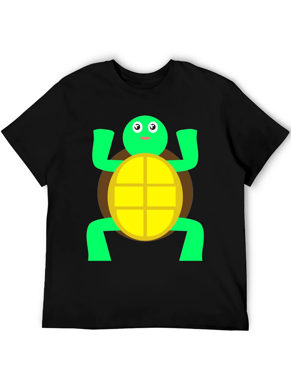 Cute Turtle Graphic Tee - Black Cotton T-Shirt product image 5