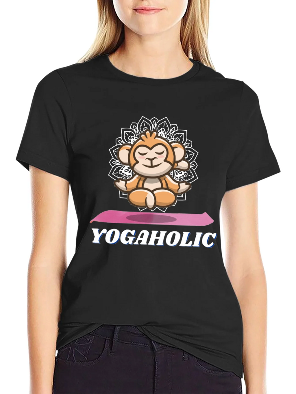 Yoga Monkey Graphic Tee - Yogaholic T-Shirt product image 2