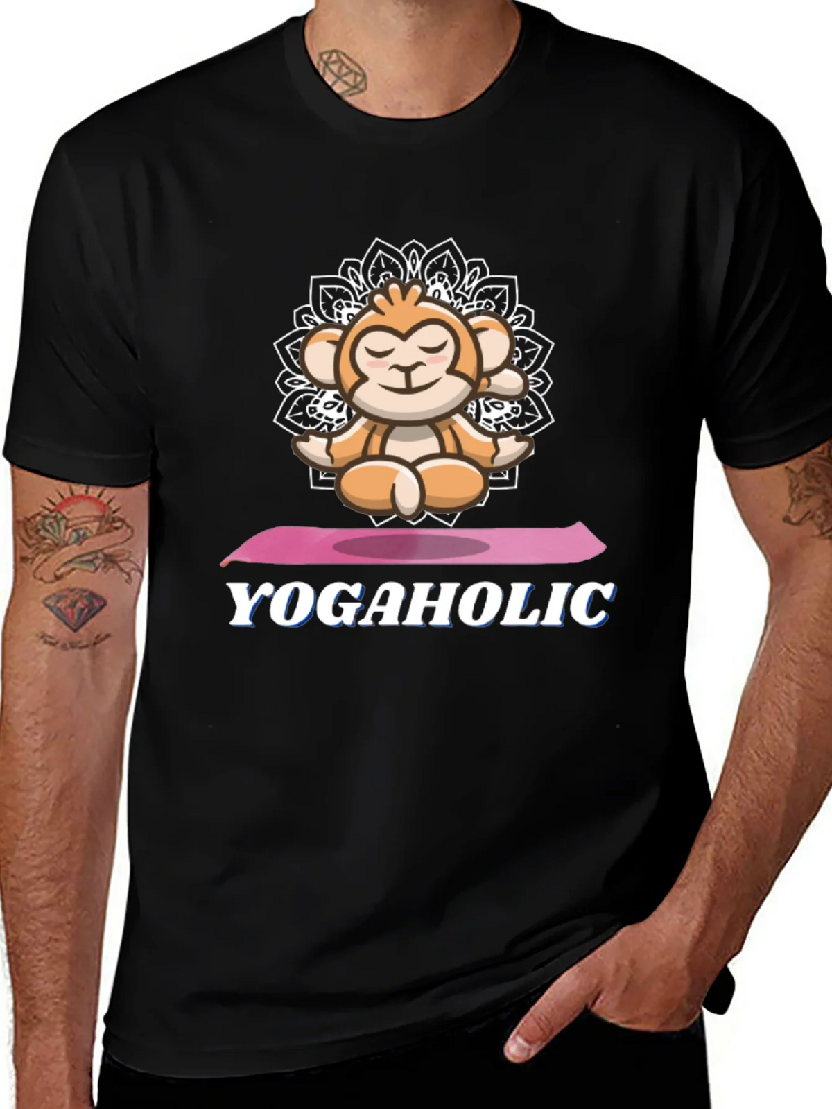 Yoga Monkey Graphic Tee - Yogaholic T-Shirt product image 1