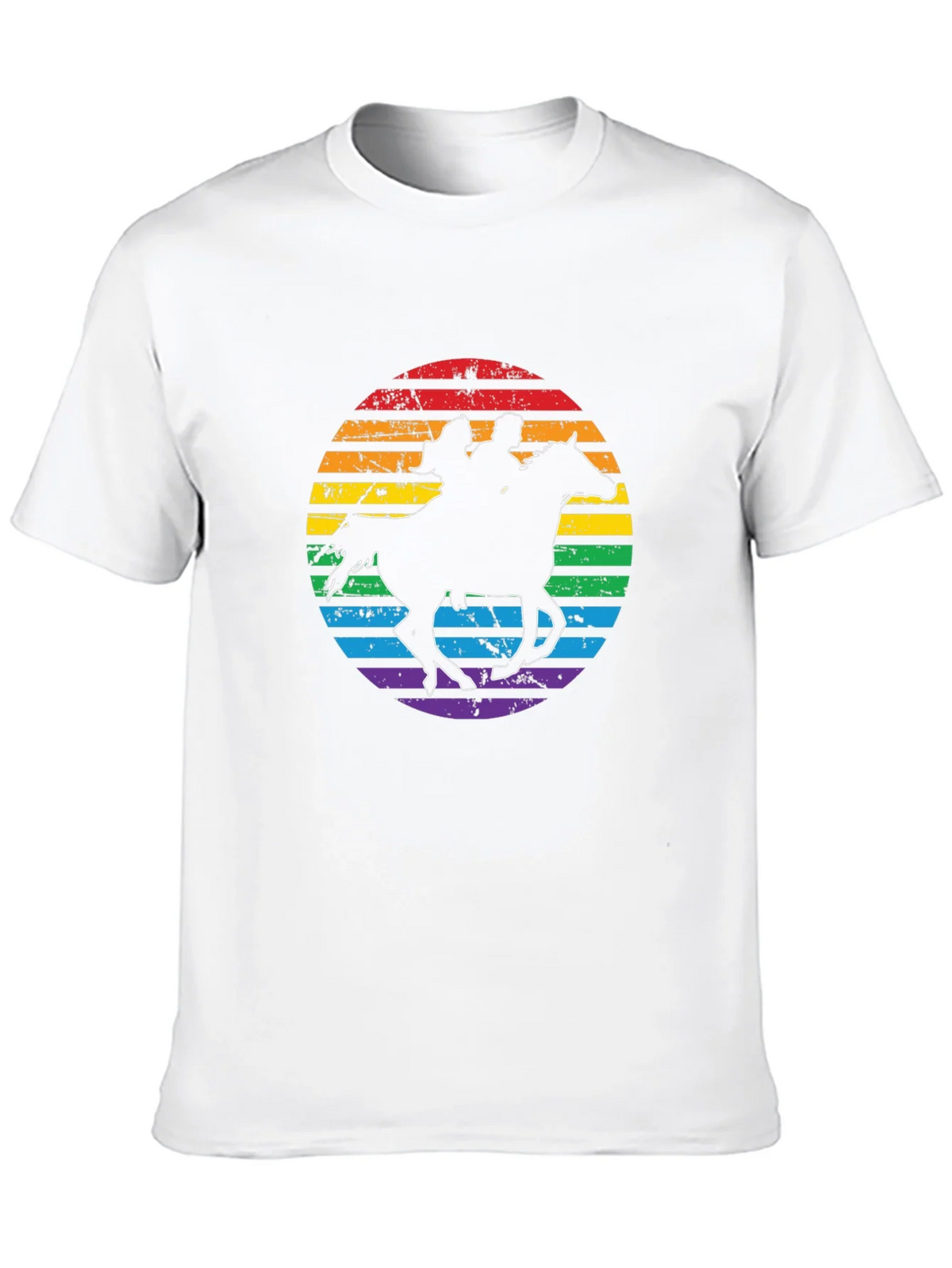 Rainbow Horse Riding T-Shirt product image 9