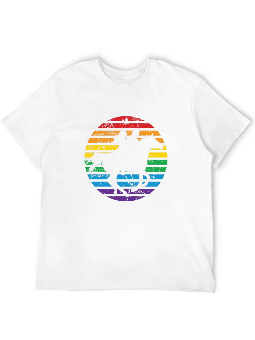 Rainbow Horse Riding T-Shirt product image 11