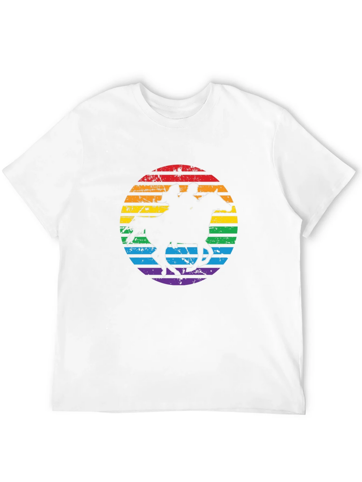 Rainbow Horse Riding T-Shirt product image 11