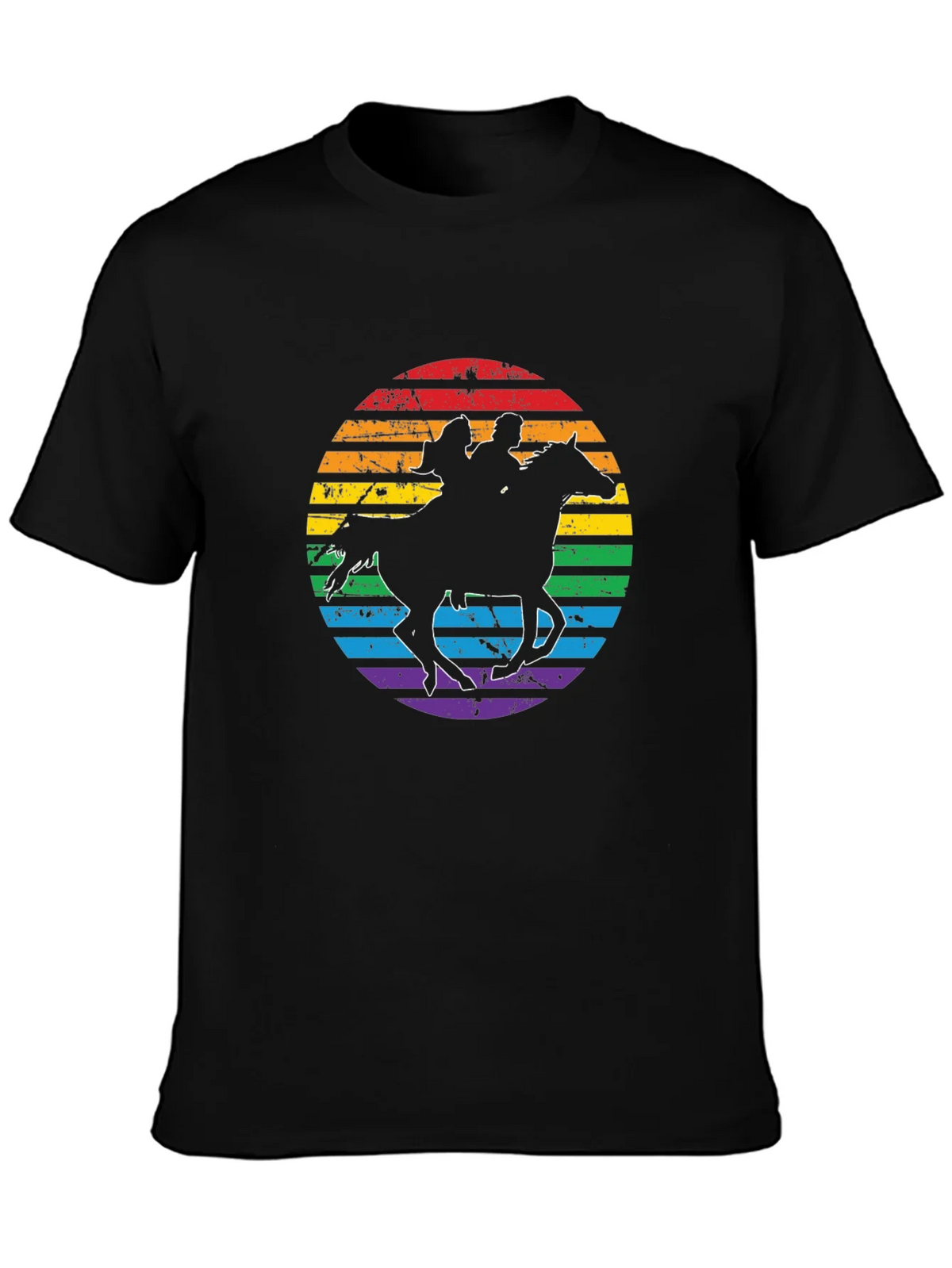 Rainbow Horse Riding T-Shirt product image 3