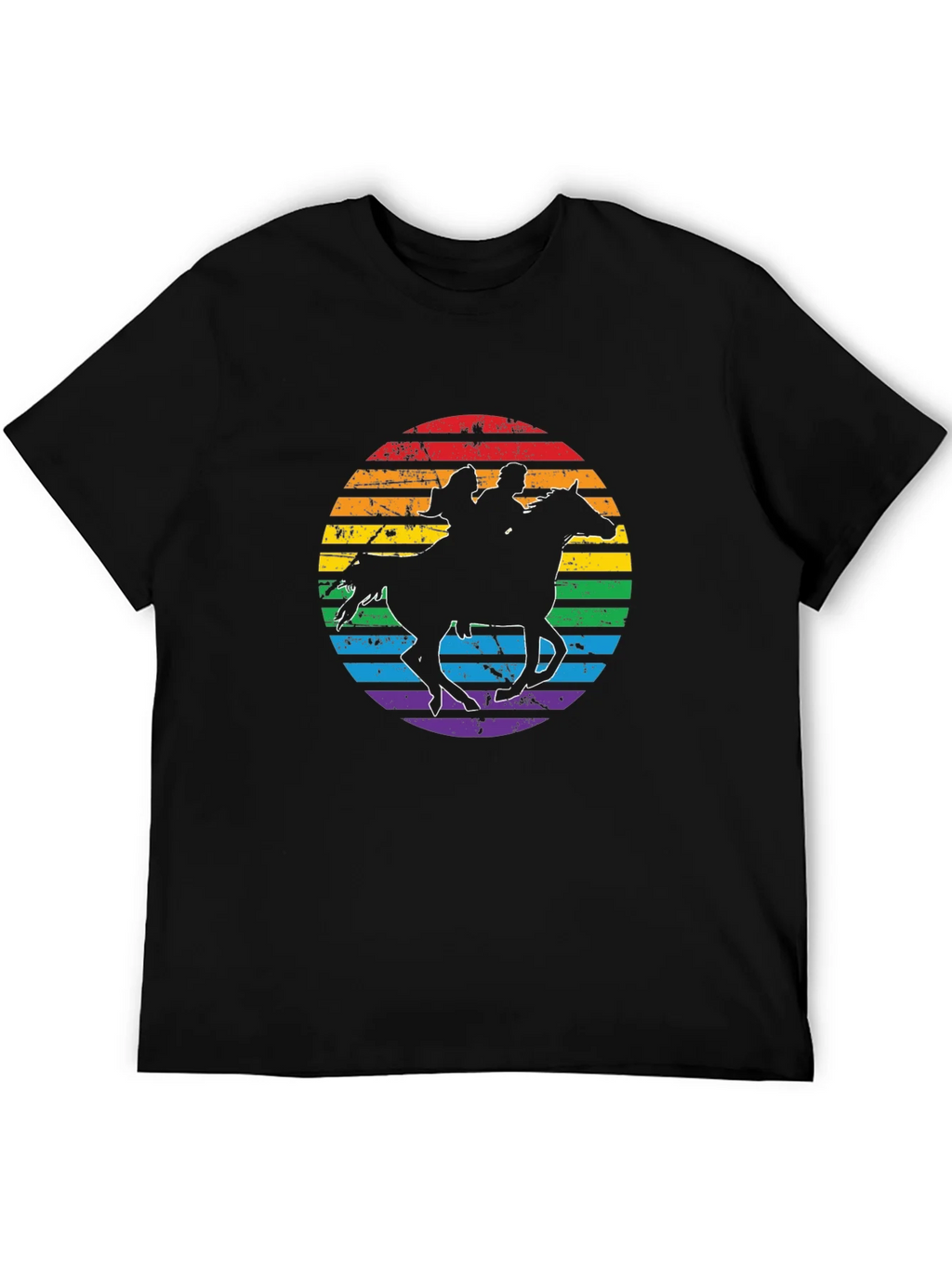 Rainbow Horse Riding T-Shirt product image 5