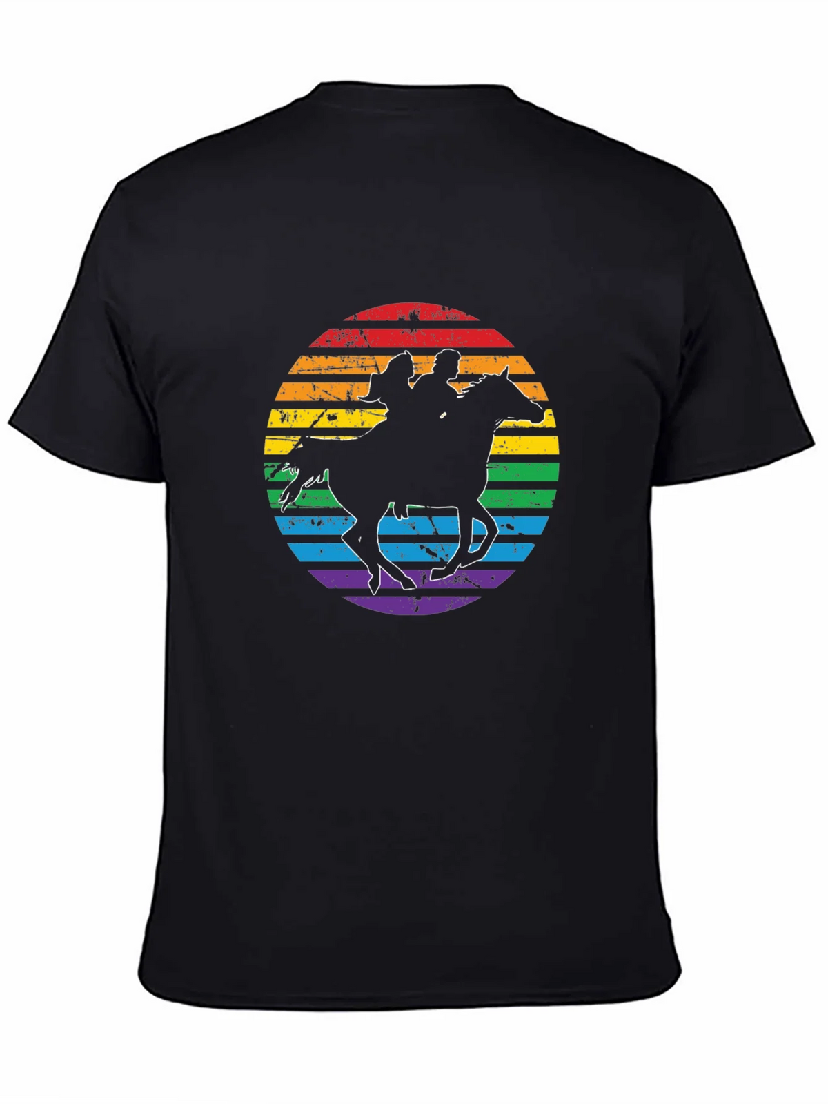 Rainbow Horse Riding T-Shirt product image 4
