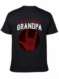 Metal Head Grandpa T-Shirt - Rock On! product image 1