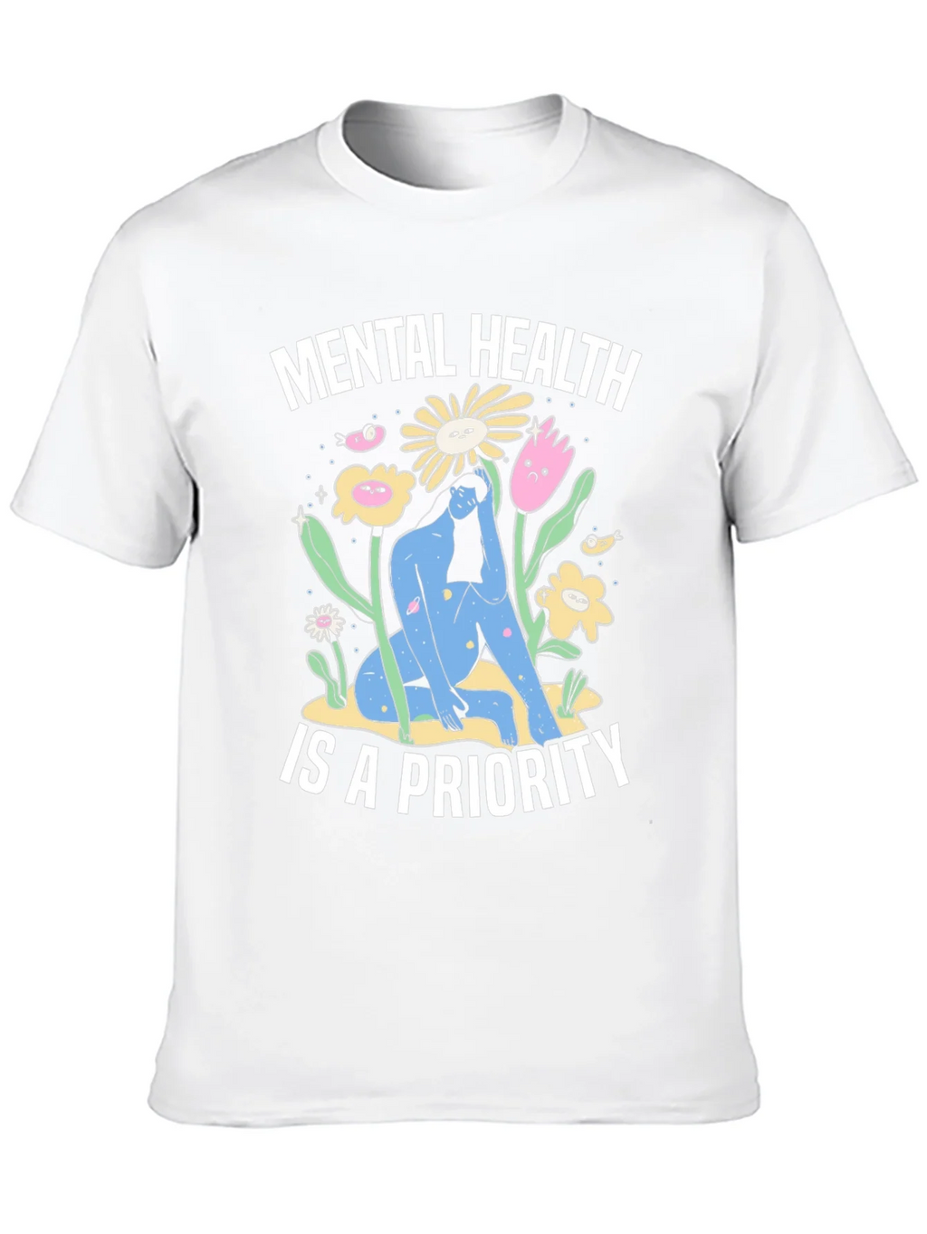 Mental Health Priority T-Shirt - Unisex Black Tee product image 9