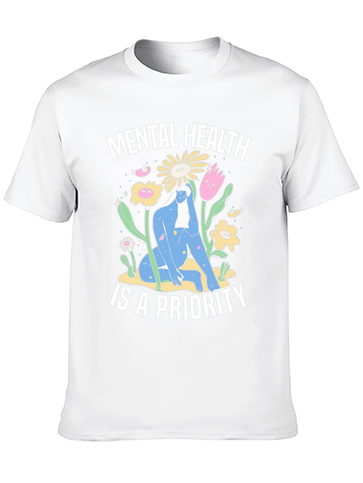 Mental Health Priority T-Shirt - Unisex Black Tee product image 9