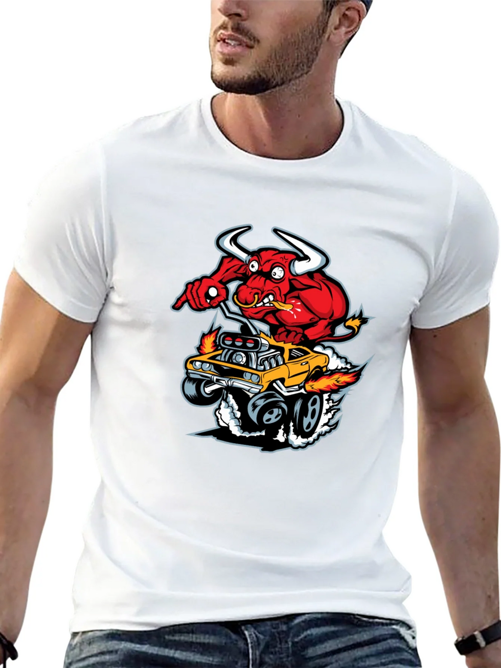 Red Devil Hot Rod T-Shirt - Mens Graphic Tee product image 12