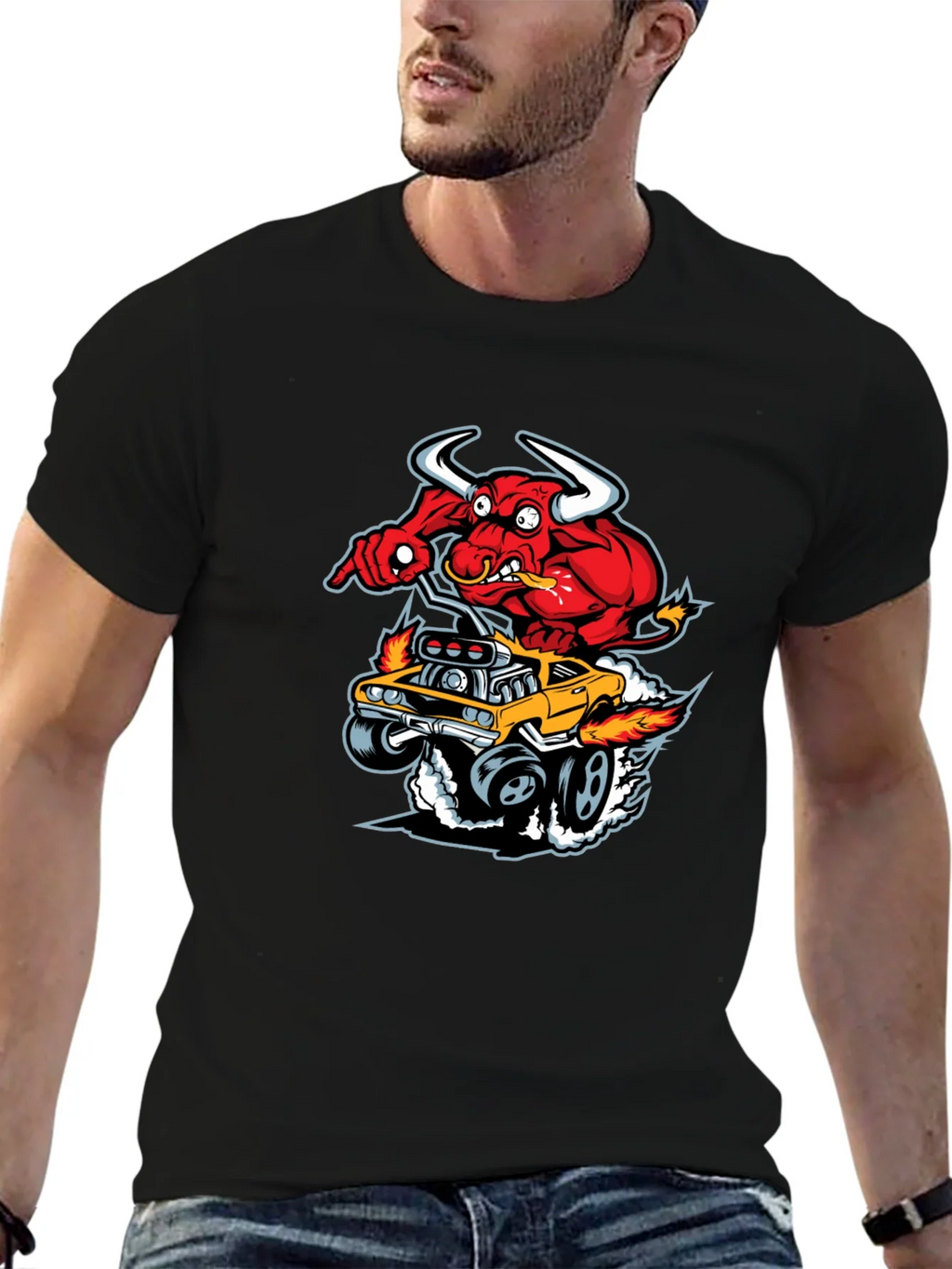 Red Devil Hot Rod T-Shirt - Mens Graphic Tee product image 6